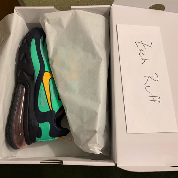 Nike Airmax 270 React Electro Green Size M 10 DS - Picture 5 of 9